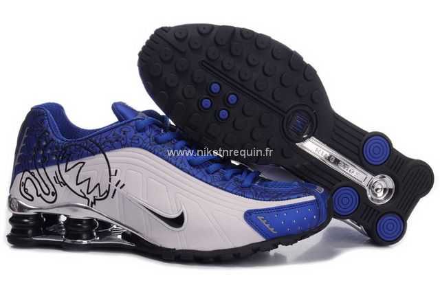 Blanc Et Marine Shox R4